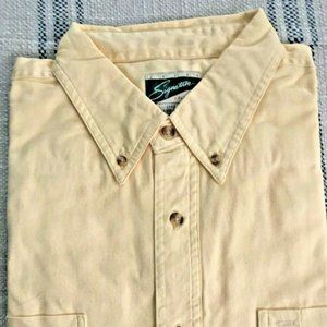 Crest Signature Collection Men Short Sleeve Polo Shirt RN64288 Sz XL Yellow NIP